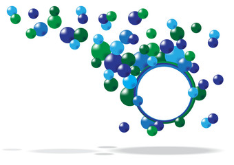 abstract colored background with circles