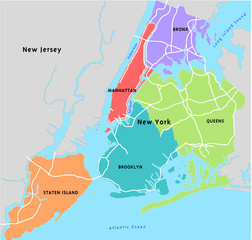 New York districts © cesar