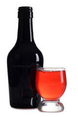Bottle and cocktail