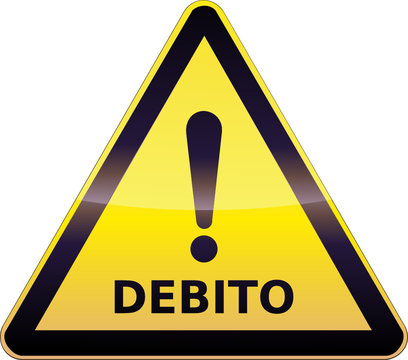 Segnale di avvertimento debito