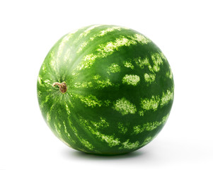 water-melon on a white