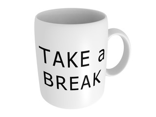 take a break coffee cup