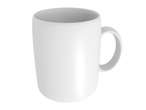 blank white mug