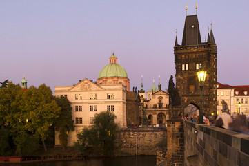 Obraz na płótnie Canvas Prague sunset