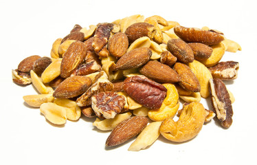 Mixed nuts isolated