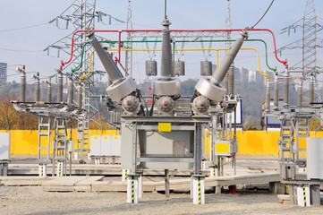 The high-voltage electric substation, 