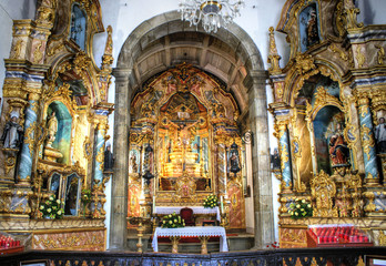 Fototapeta na wymiar Baroque chapel in Valenca, north Portugal