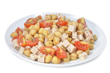 Ensalada de garbanzos.