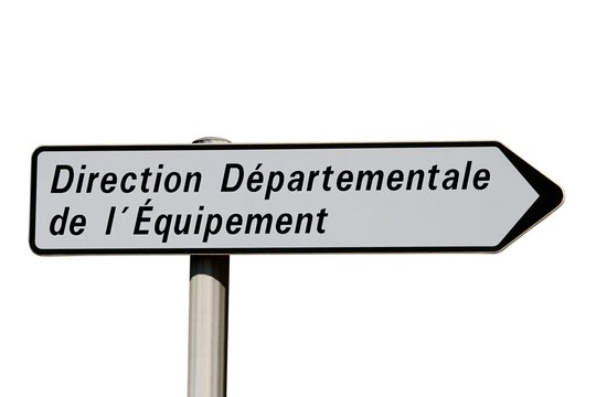 Panneau directionnel de la DDE
