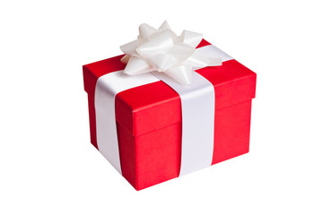 caja roja de regalo