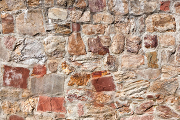old medieval stone wall