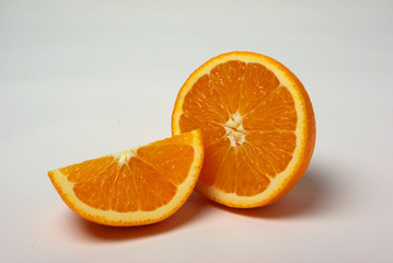 Orangeand slices of oranges