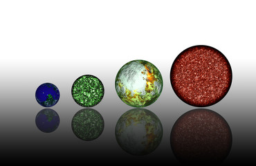 Earth and the other stars.