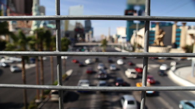Defocused Las Vegas Traffic