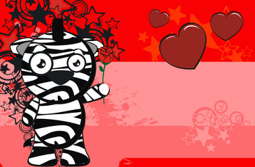 zebra funny cartoon background5