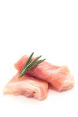 Ham isolated on white background