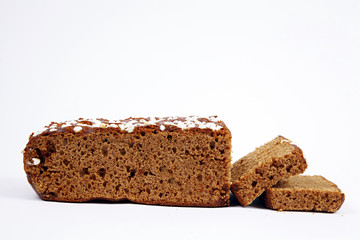 Honigkuchen auf weiß isoliert