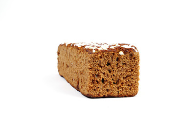 Honigkuchen auf weiß isoliert