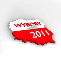 polska - wybory 2011 - urna - obrazy, fototapety, plakaty