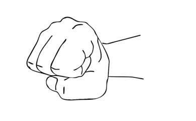 vector silhouette of the head of the girl