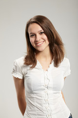 Obraz premium Portrait of young pretty woman