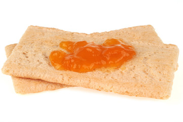 Confiture sur les biscottes