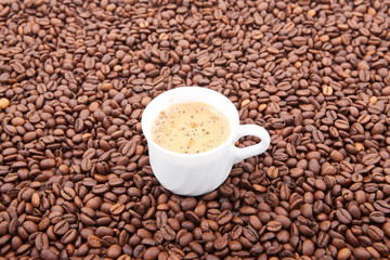 Cup of fresh coffee