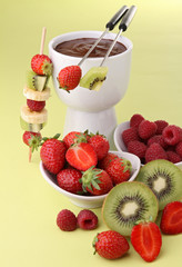 fondue au chocolat