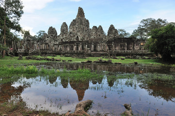 Fototapeta na wymiar Bayon temple in Angkor Thom, Cambodia