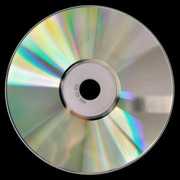 CD/ DVD on black background