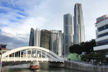 Foto op Plexiglas Singapore Cityscape © weim