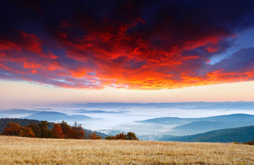 morning in mountains