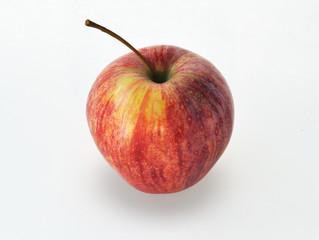 Red apple with stalk