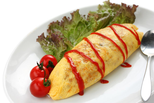 Rice Omelet , Japanese Food