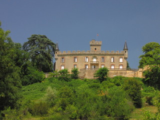 Fototapeta na wymiar Taste Castle, Sainte-Croix-du-Mont, Gironde, Aquitaine
