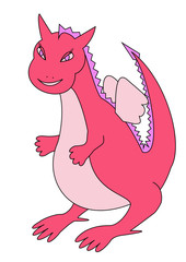 Pink dragon girl