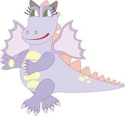 Cartoon dragon – chinese symbol of 2012 in vector