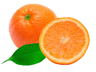 orange isolated on white background