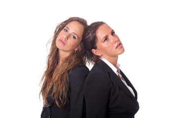 Two Tired Women at Work