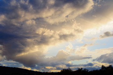 overcast skies before the storm