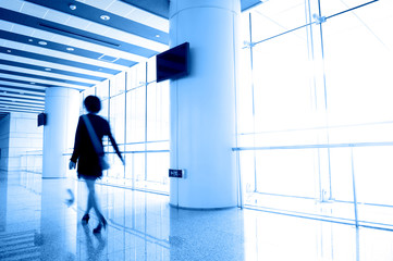 Fototapeta premium office people in motion blur