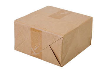 box packed in paper