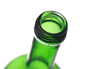 green bottle of wine
