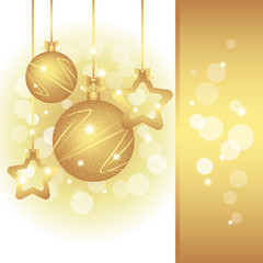Sparkling Christmas greeting card
