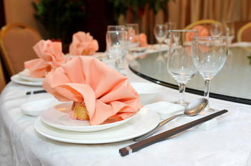 Chinese dinner table
