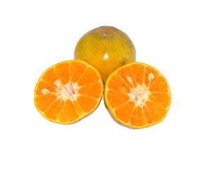 orange on a white background