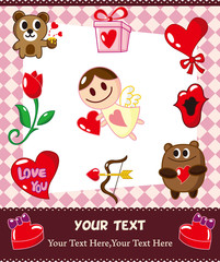 cartoon love card
