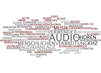 Fototapeta premium Audio
