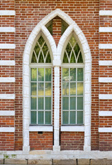 old brick window architecture detail