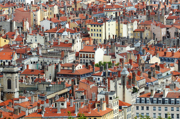 Fototapeta na wymiar Panorama of Lyon